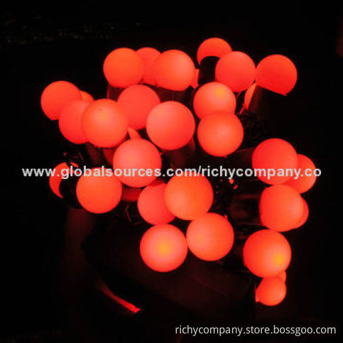 Christmas lights, 10m, 100 round LEDs